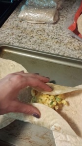 breakfast burritos (freezer cooking)